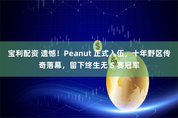 宝利配资 遗憾！Peanut 正式入伍，十年野区传奇落幕，留下终生无 S 赛冠军