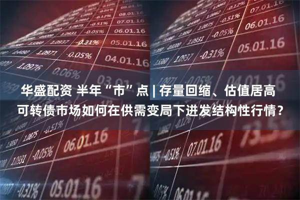 华盛配资 半年“市”点 | 存量回缩、估值居高 可转债市场如何在供需变局下迸发结构性行情？