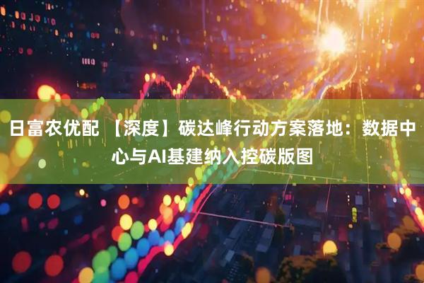 日富农优配 【深度】碳达峰行动方案落地：数据中心与AI基建纳入控碳版图